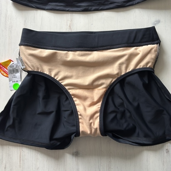 NWT! L.L.Bean Currants Square Neck Tankini Top w/ Swim Skort Bottom Size 6 Reg - Picture 5 of 13